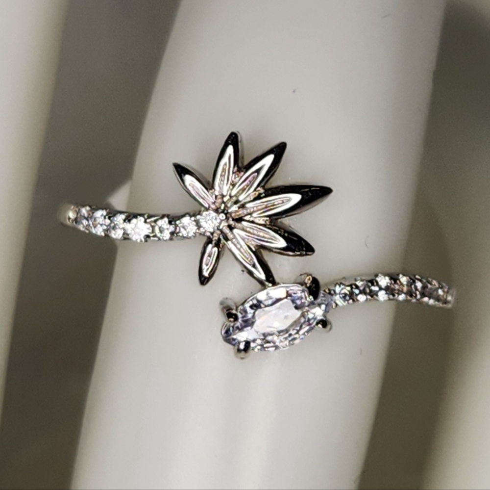 Sz.8 Sterling Silver Hemp Wrap Ring